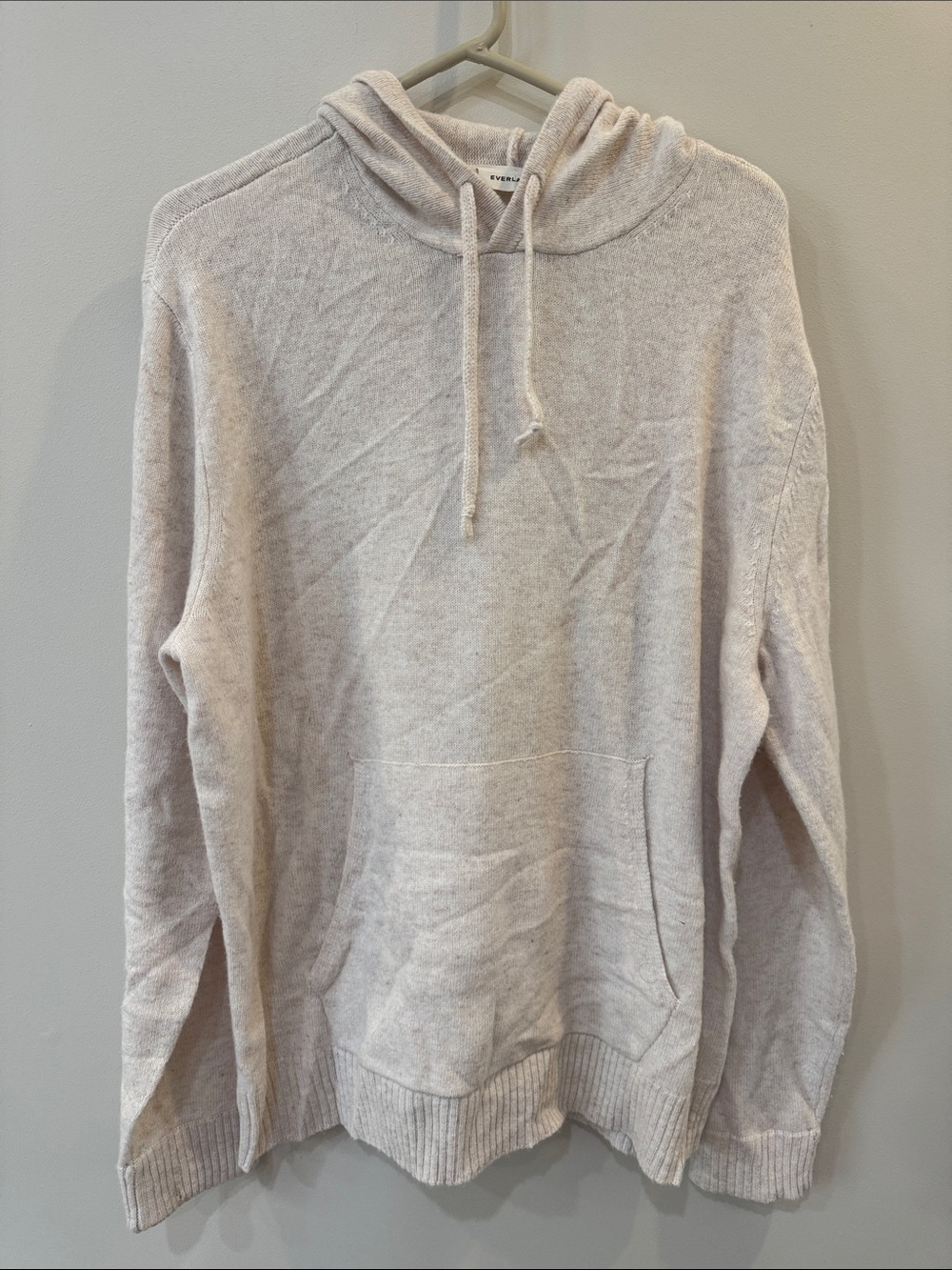Everlane Cream Crewneck Hoodie Sweater